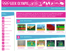 Tablet Screenshot of geekolympic.com